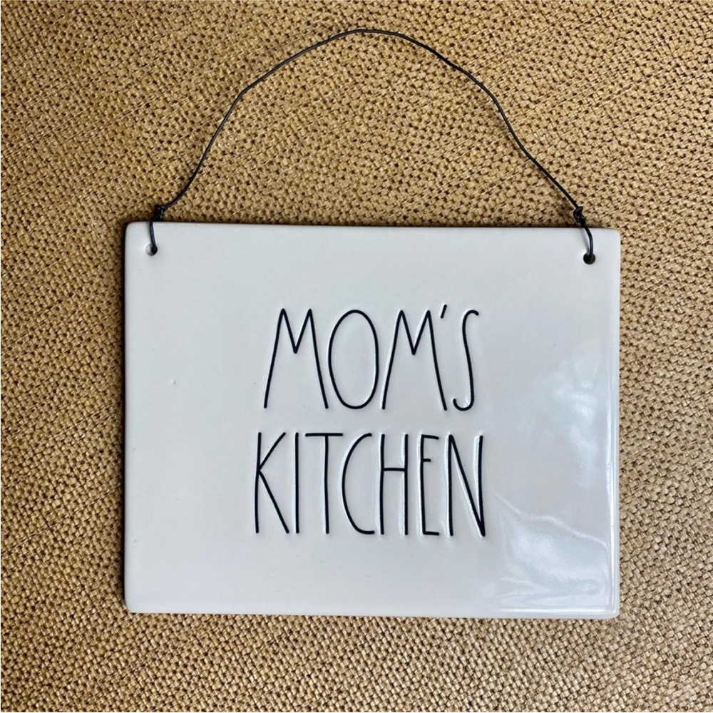 Rae Dunn Mom's Kitchen Plaque